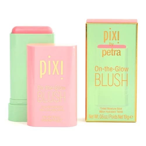 Image of Pixi On-the-Glow Blush Stick in Fleur, Hydrating Tinted Moisture Stick for Cheeks and Lips with Ginseng, Aloe Vera and Fruit Extracts, Twist-Up Design, Paraben-Free, 19g / 0.6 oz