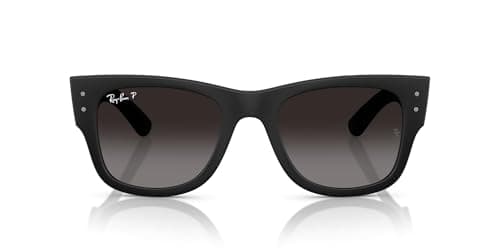 Image of Ray-Ban Rb4840s Mega Wayfarer Liteforce Square Sunglasses, Sand Black/Grey Gradient Polarized, 52 Mm