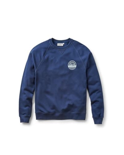 Image of Passenger Men's Odyssey Organic Cotton Sweatshirt (UK, Alpha, XL, Regular, Regular, Rich Navy)