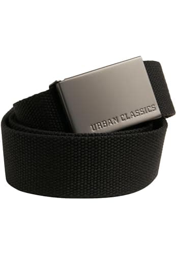 Image of Urban Classics Canvas Belt, Black, One Size