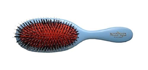 Image of Mason Pearson BN3 Handy Boar Bristle Nylon Tufts Hair Brush - Blue