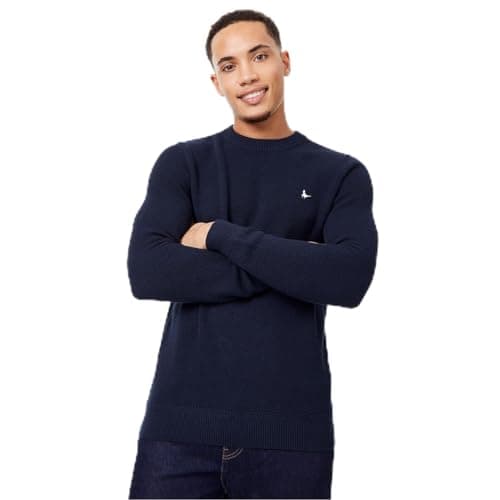 Image of Jack Wills Mens Stitch Crew Neck Jumper Navy XXL