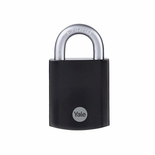 Image of Yale - Y90SB/45/129/1 Maximum Security 48mm Hardened Steel Padlock - Black - Open Boron Shackle - 3 Keys