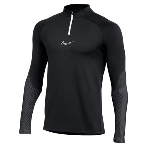 Image of NIKE DH8732-010 M NK DF Strk DRIL TOP K T-Shirt Men's Black/Black/Anthracite/White Size M
