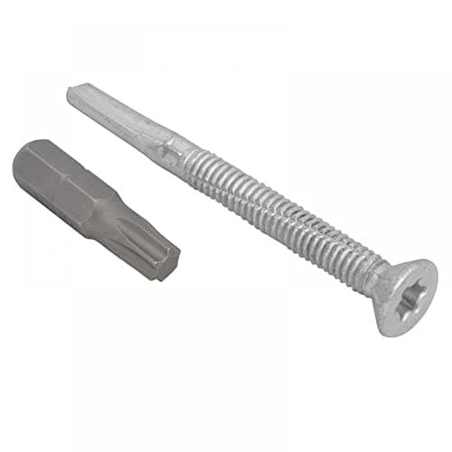 Image of TechFast Heavy Duty Timber to Steel Roofing Screws | 5.5 x 60mm | Elementech | Bag 100