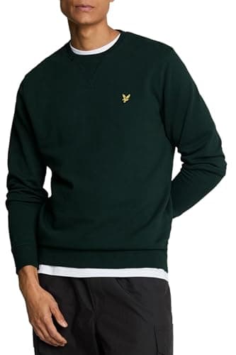 Image of Lyle & Scott Mid Layers Crew Neck Sweatshirt W486 Dark Green, M