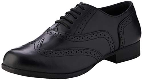 Image of Hush Puppies Girl's Kada Senior School Uniform Shoe, Black, 7 UK