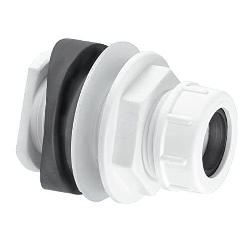 Image of Mcalpine Bossconn-22Mm Mechanical Soil and Rainwater Pipe Boss Connector, White