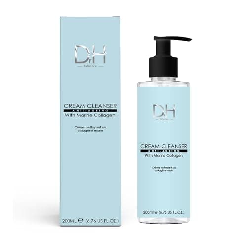 Image of Dr H Marine Collagen Firming Foaming Cleanser 200ml – Hydrating, Anti-Aging Face Wash for Firmer, Smoother Skin with Marine Collagen, Vitamin C & Aloe Vera