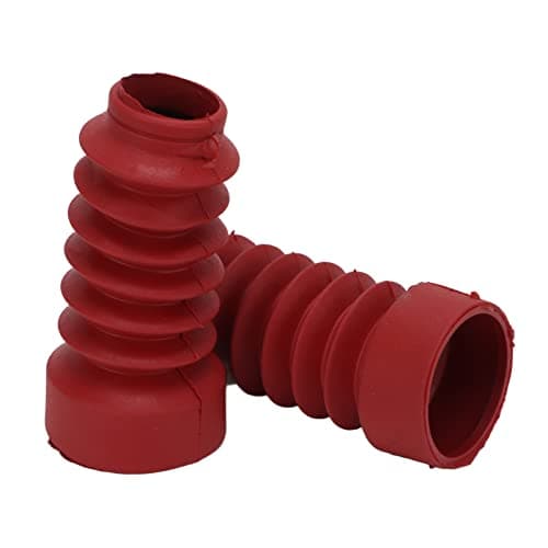 Image of Annadue Motorcycle Front Shock Absorber Dust Cover Rubber Replacement for DIO 18 27 28 34 35, Shock Absorber Boot Gaiter Guard for Fork, Damping Cover (Red)