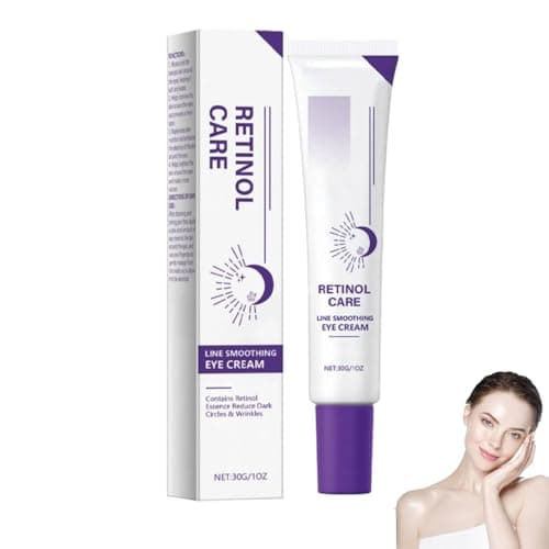 Image of Retinol Eye Cream, Eye Repair Cream for Dark Circles and Puffy Eyes, Eye Cream With Hyaluronic Acid, Peptides, Caffeine, Reduces Bags, Smooths Wrinkles & Fine Lines, for All Skin Types (1)