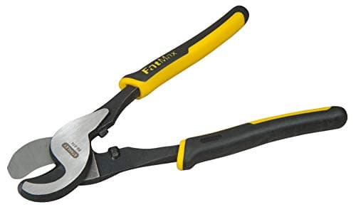 Image of Stanley Max Steel Cable Cutters 215MM 0 89 874, Black/Yellow