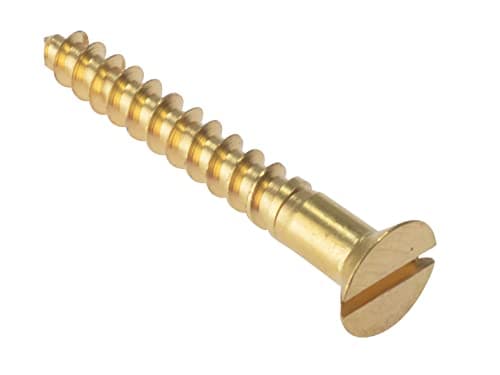 Image of ForgeFix Wood Screws - Solid Brass | 3/4" x 8 | Countersunk | Box 200