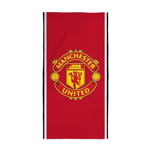 Image of Manchester United FC Official Towel | Super Soft Feel, Badge Football Club Design | Perfect The Home, Bath, Beach & Swimming Pool | One Size 75cm x 150cm | 100% Cotton