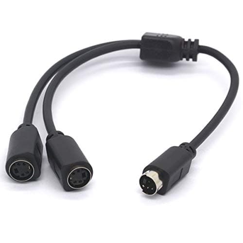 Image of Tomost SVHS Cable S-video Cable Splitter 4 pin Mini DIN Adapter Split a SVHS Video Signal - Male to 2 Female 2 Way Y-Splitter for TVs, VCRs, DVD