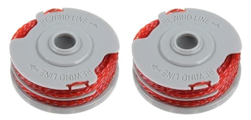 Image of 2PCS Strimmer Spool Line, Double Autofeed Spool, Strimmer Spool for Flymo, Standard 1.5mm 36ft Lawn Mower Replacement Spool, Replace of FLY021,Compatible with Flymo Power/Mini/Trim Grass Trimmer