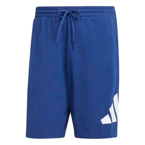 Image of adidas Men's Essentials Big Logo Single Jersey Short, Dark Blue/White, M
