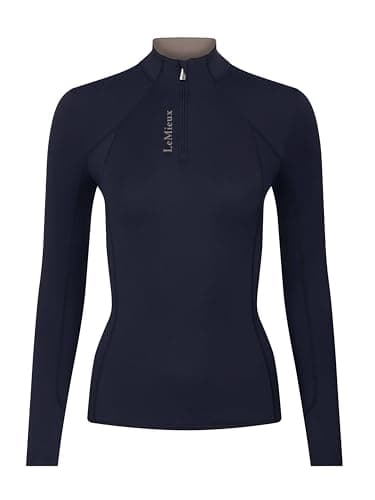 Image of LeMieux Classique Womens Long Sleeve Base Layer - Navy Blue 12