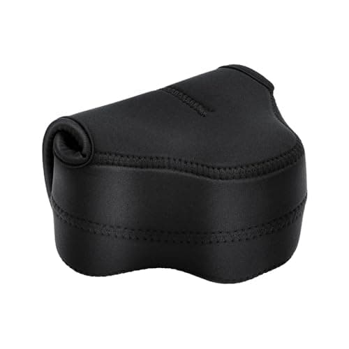 Image of JJC Neoprene Compact Camera Case for Fujifilm X-T20/X-T30/XT30II with 18mm or 15-45mm Lens, Olympus E-M10 II + 14-42mm Lens,Sony RX1R III (Fit Camera with Lens up to 127 x 85 x 84mm)