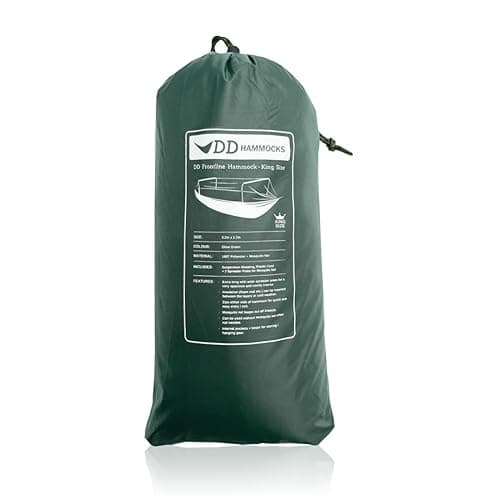 Image of DD Hammocks Frontline Hammock - KING Size: Extra Large Bugproof Camping Hammock for Bushcraft & Adventure Travel