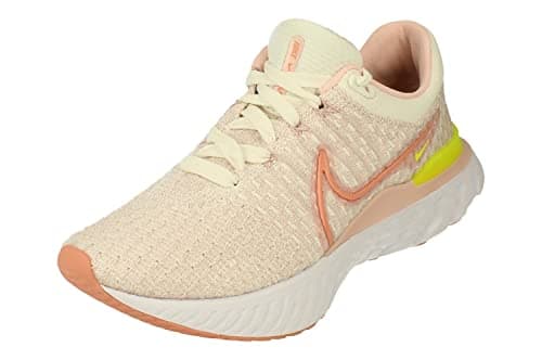 Image of NIKE Womens React Infinity Run FK 3 Running Trainers DD3024 Sneakers Shoes (UK 6 US 8.5 EU 40, sail Light Madder Root 102) Beige