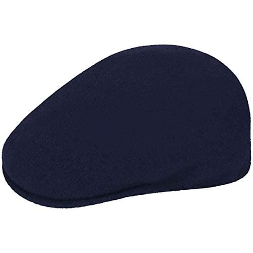 Image of Kangol Wool 504 Flat Cap, Blue (Dark Blue), Large