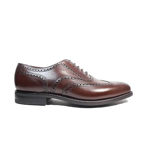 Image of Loake 302CHRG | Dark Brown Leather | Mens Oxford Shoes Dk Brown UK 8.5
