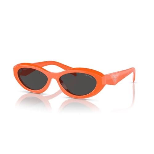 Image of Prada Ladies 0pr 26zs 55 12l08z Sunset Chevron Sunglasses, Orange/Evening Red, Sunset Chevron Orange/Evening Red, 55-16-145