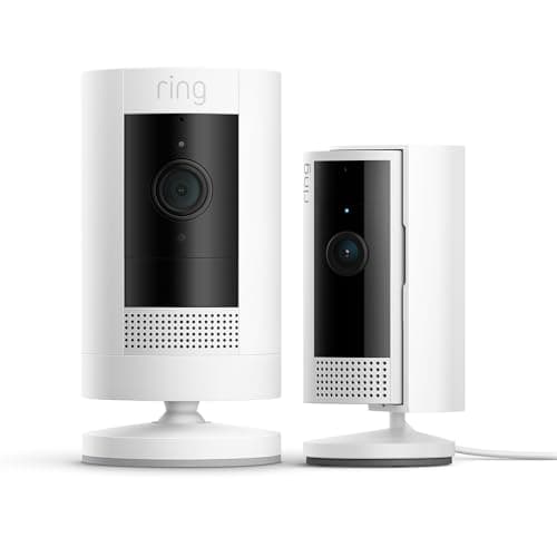 Image of Ring Outdoor Camera Battery (Stick Up Cam) + Indoor Camera (2nd Gen) | Security Camera 1080p Video, Two-Way Talk | alternative to CCTV system | 30-day free trial of Ring Subscription Plan
