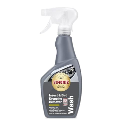 Image of Simoniz Insect & Bird Dropping Remover, Powerful & Fast-Acting Car Cleaner, Essential Car-Cleaning Products To Remove Stubborn Dirt With Effortless Cleaning, Bug Remover Safe For All Paintwork, 500ml