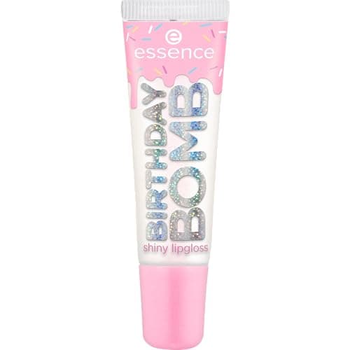 Image of Essence Cosmetics BIRTHDAY BOMB shiny lipgloss, natural, shiny, dewy, shimmery (10ml)