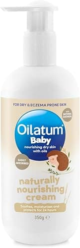 Image of Oilatum Baby Naturally Nourishing Cream, Enriched with Natural Oatmeal, Provides Relief and Hydration for Up To 24 Hours, For Dry, Itchy and Eczema-Prone Skin, Suitable to Use from Birth, 1 x 350g