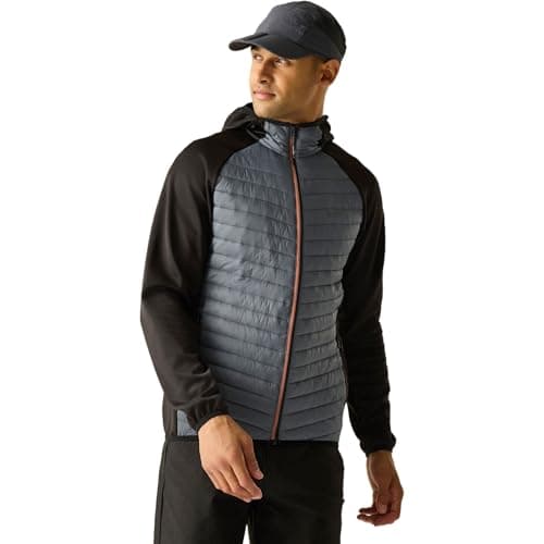 Image of Regatta Mens Andreson Hybrid Quilted Jacket Water Repellent Insulated Walking Coat