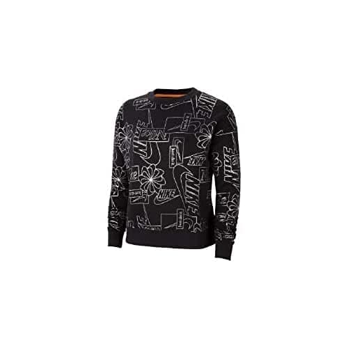 Image of NIKE Icon Clash Fleece Aop Sweatshirt Women's Sweatshirt - Black, L