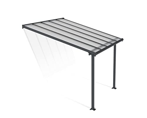Image of PALRAM OLYMPIA 3X3.05 GREY CLEAR PATIO COVER
