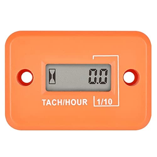 Image of Yooreal Digital Hour Meter Tachometer, Waterproof IP68 Design for Lawn mower Chainsaw Car Engine Tractor Outboard Motor Garden Generator ATV Snowblower Dirt Bike
