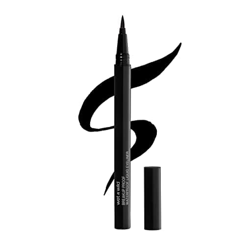 Image of Wet n Wild Mega Last Breakup Proof Liquid Eyeliner, Black Eyeliner Pen, Waterproof, Quick Drying, Smudge-Resistant, 16-Hour Wear, Ultra Black