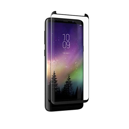 Image of ZAGG InvisibleShield Glass Curve Elite Screen Protection (Clear/Black) for Samsung Galaxy S9