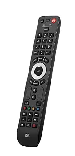 Image of One For All Evolve 2 Universal Remote Control - Operates 2 devices (Cable, DTT, IPTV, Sat, TNT, TV) - Works with all brands - Black -URC7125