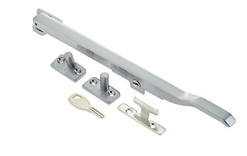 Image of Modern Contemporary Design Lockable Casement Window Stay 10" 250mm (Satin Chrome)