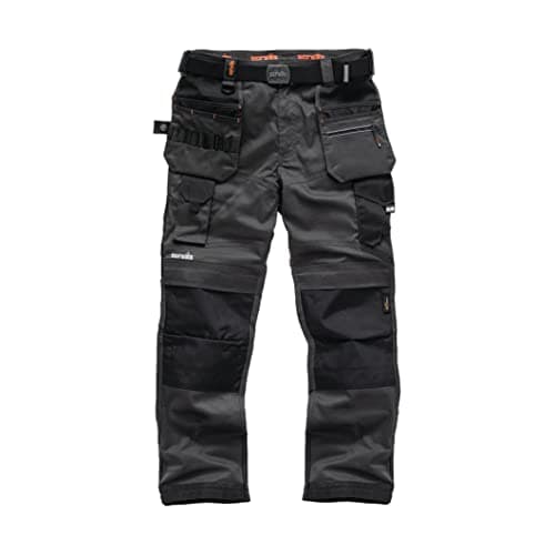 Image of Scruffs Men's Pro Flex Holster Workwear Trousers, Graphite, 40W UK