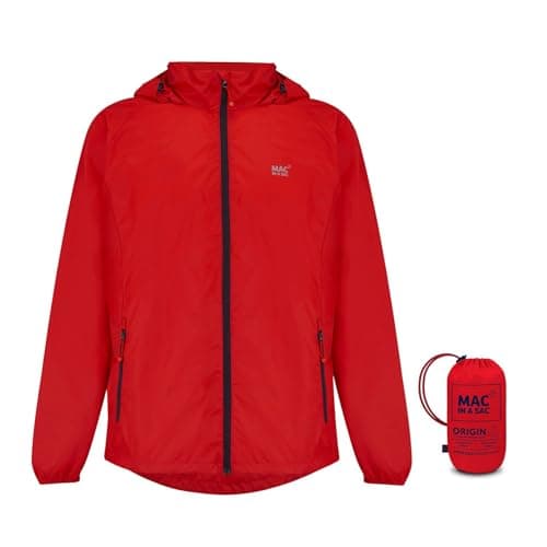 Image of Mac in a Sac - Origin II - Waterproof Packable Jacket for Men & Women - Red - XXXL