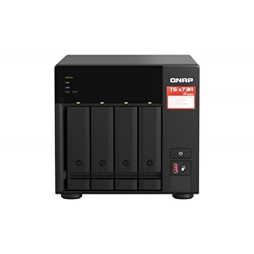 Image of QNAP TS-437A-8G 32TB 4 Bay Desktop NAS Solution | Installed with 4 x 8TB Toshiba N300 Drives