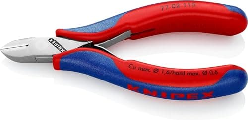 Image of KNIPEX Electronics Diagonal Cutter with Box Joint with Multi-Component Handles 115 mm, 77 02 115