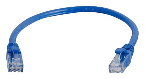 Image of C2G 83159 0.3M BLUE Cat5e Ethernet RJ45 High Speed Network Cable, LAN Lead Cat5e Unshielded PVC UTP Patch Cable
