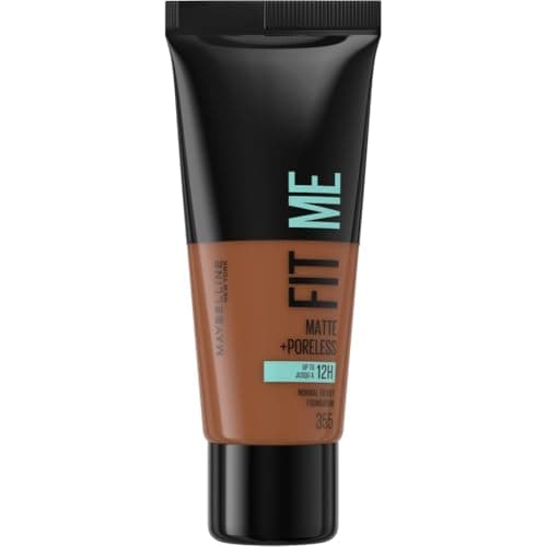Image of Maybelline Fit Me Foundation, Medium Coverage, Blendable With a Matte and Poreless Finish, For Normal to Oily Skin, Shade: 355 Pecan, 30ml