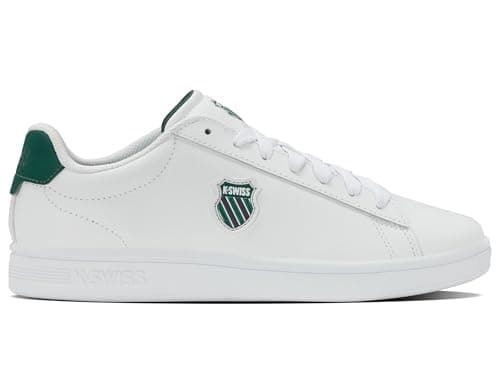 Image of K-Swiss Men's Court Shield II Trainers, White, 43 EU, White, 9.5 UK