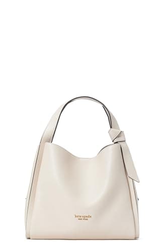 Image of Kate Spade New York Knott Pebbled Leather Medium Crossbody Tote Milk Glass One Size