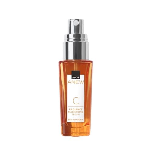 Image of Avon Anew Vitamin C Radiance Maximising Serum 30ml, Contains 10% Vitamin C, Wakes Up Skin's Radiance, Reduces Visible Signs of Ageing, Cruelty Free