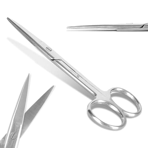 Image of Safety First Aid Group Stainless Steel Sharp/Sharp Ends Straight Scissors 127mm – Precision Medical Scissors for First Aid and Healthcare Use